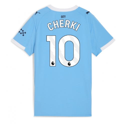 Billige Fotballdrakt Manchester City Rayan Cherki #10 Replika Hjemmedrakt Dame 2025-26 Kortermet Billige Fotballdrakt Manchester City Rayan Cherki #10 Replika Hjemmedrakt Dame 2025-26 Kortermet